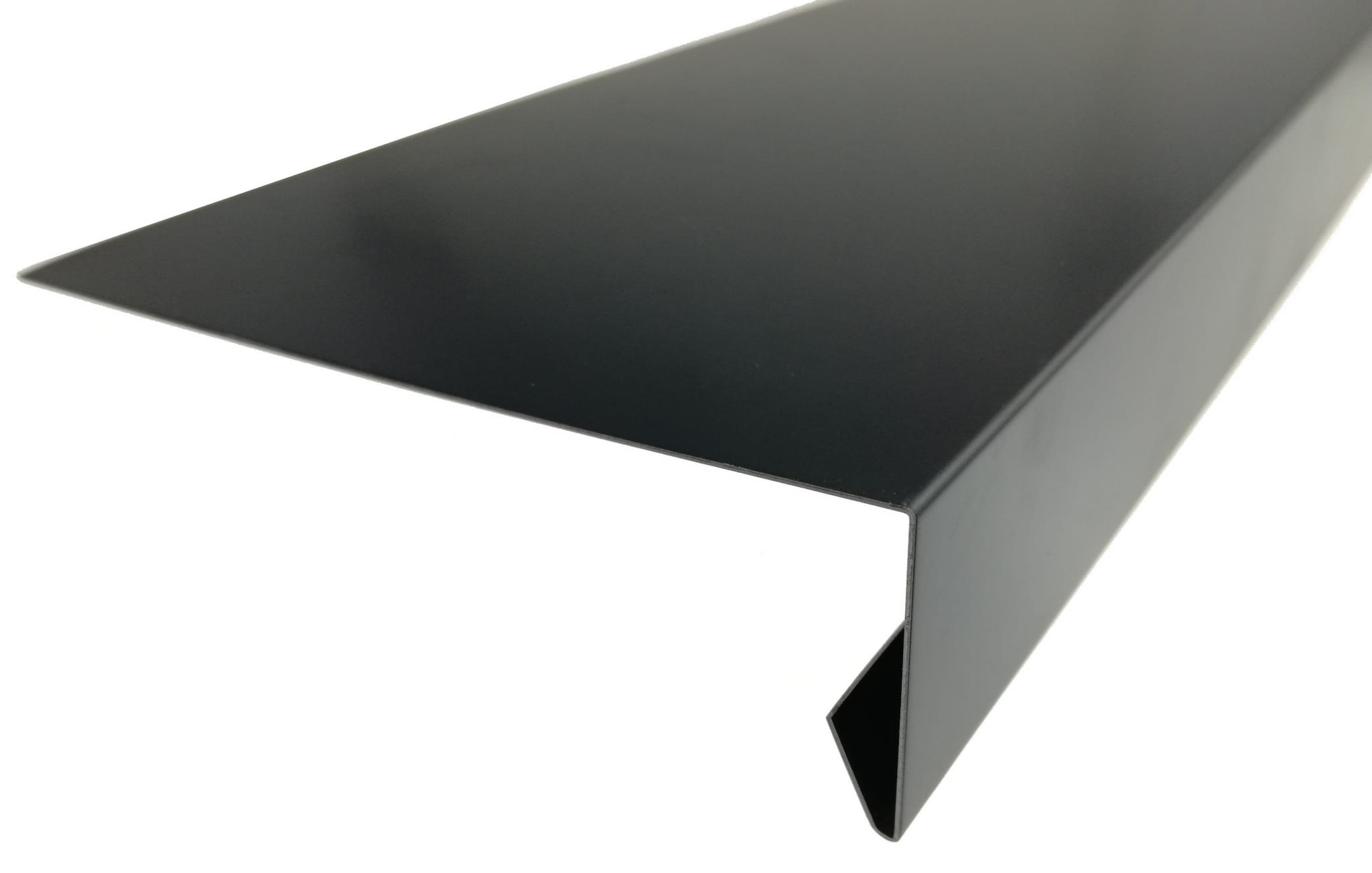 Profil balkonowy okapowy aluminiowy AVZ Antracyt połysk 7016, gr. 0,7mm 6cm 5cm AVZ-PROFIL-001-XYUAG 11282293773177